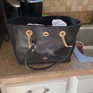 Black coach purse